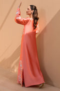 Fatima Khan | Flore Eid Luxe 26 | Coral Peony - by Libasekhas UK - Registered Vendor of : Fatima Khan - 100% Original Designer Dress