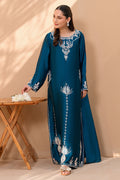 Fatima Khan | Flore Eid Luxe 26 | Deep Teal Bloom - by Libasekhas UK - Registered Vendor of : Fatima Khan - 100% Original Designer Dress