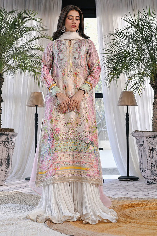 Ansab Jahangir | Digital Silk | Aliya Shirt and Dupatta - by Libasekhas UK - Registered Vendor of : Ansab Jahangir - 100% Original Designer Dress