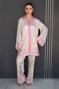 Fatima Khan | Layan Printed Eid Edit | Breezy Mint - Coord Set - by Libasekhas UK - Registered Vendor of : Fatima Khan - 100% Original Designer Dress