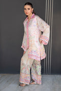 Fatima Khan | Layan Printed Eid Edit | Breezy Mint - Coord Set - by Libasekhas UK - Registered Vendor of : Fatima Khan - 100% Original Designer Dress