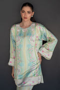 Fatima Khan | Layan Printed Eid Edit | Breezy Mint - Coord Set - by Libasekhas UK - Registered Vendor of : Fatima Khan - 100% Original Designer Dress