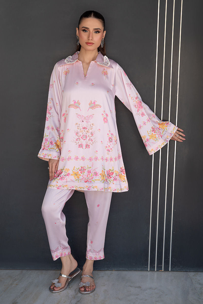 Fatima Khan | Layan Printed Eid Edit | Rosette Bloom - Coord Set - by Libasekhas UK - Registered Vendor of : Fatima Khan - 100% Original Designer Dress