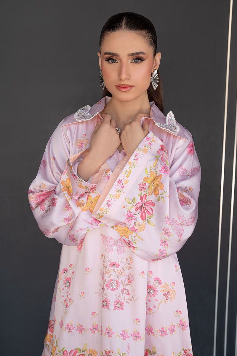 Fatima Khan | Layan Printed Eid Edit | Rosette Bloom - Coord Set - by Libasekhas UK - Registered Vendor of : Fatima Khan - 100% Original Designer Dress