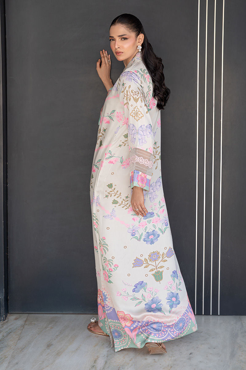 Fatima Khan | Layan Printed Eid Edit | Dove Dew - by Libasekhas UK - Registered Vendor of : Fatima Khan - 100% Original Designer Dress