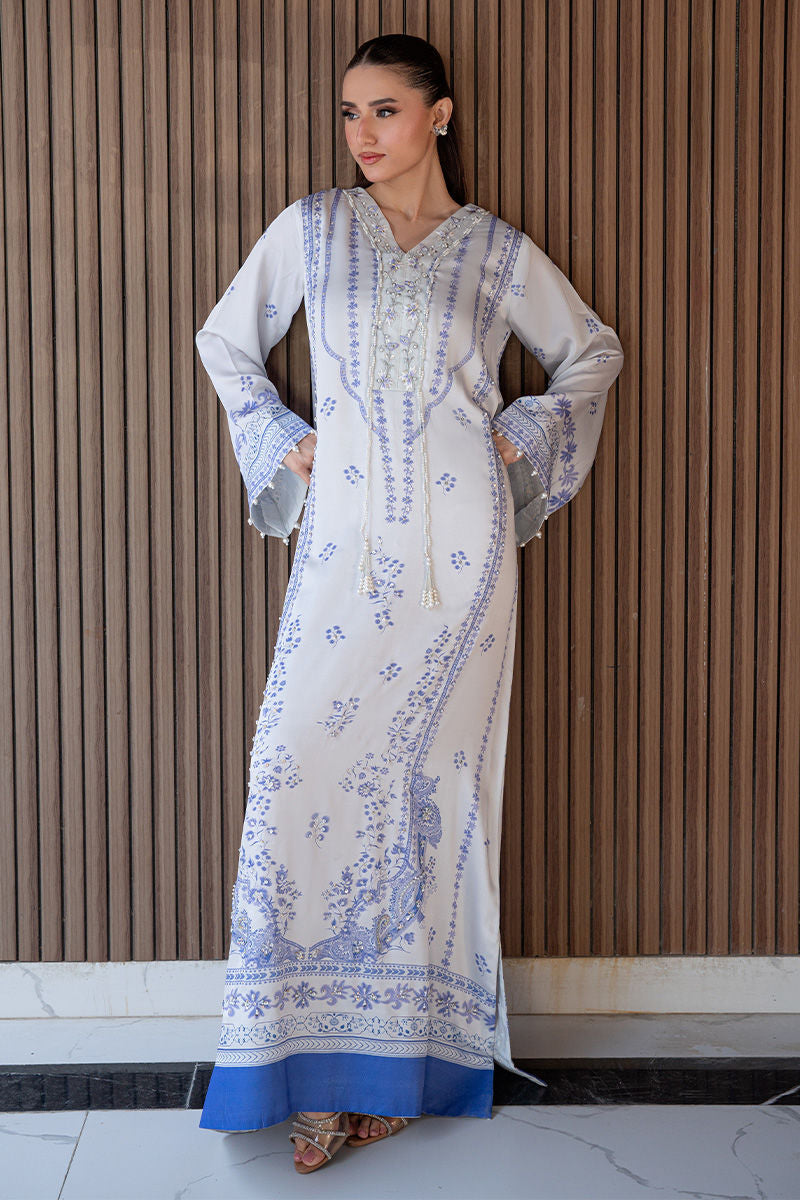 Fatima Khan | Layan Printed Eid Edit | Eira Whisper - by Libasekhas UK - Registered Vendor of : Fatima Khan - 100% Original Designer Dress