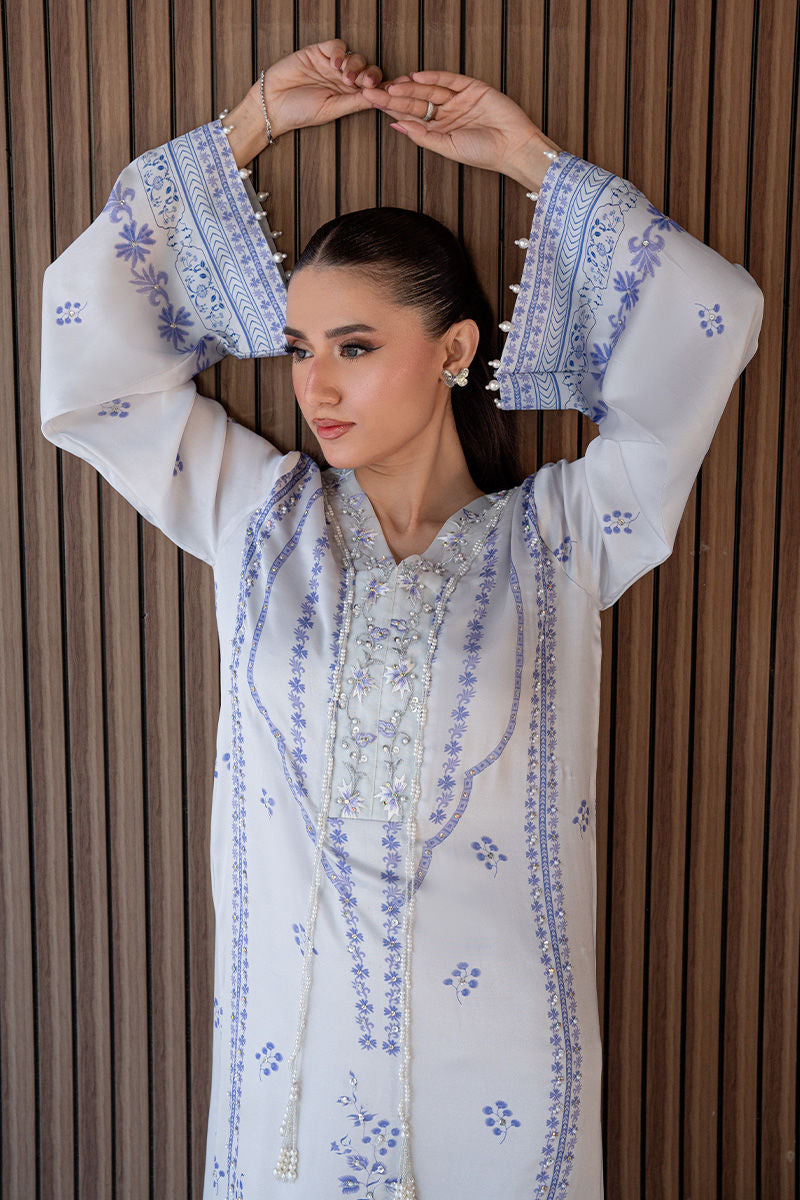 Fatima Khan | Layan Printed Eid Edit | Eira Whisper - by Libasekhas UK - Registered Vendor of : Fatima Khan - 100% Original Designer Dress