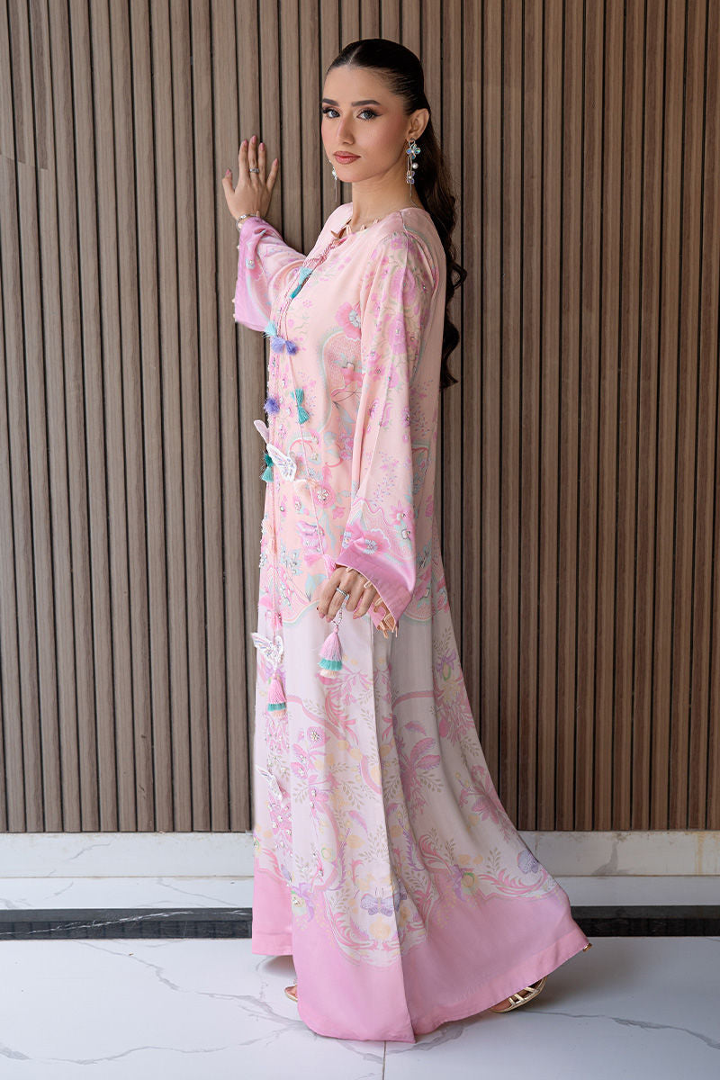 Fatima Khan | Layan Printed Eid Edit | Petal Blush Luxe - by Libasekhas UK - Registered Vendor of : Fatima Khan - 100% Original Designer Dress