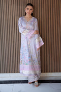 Fatima Khan | Layan Printed Eid Edit | Lily Meadow - by Libasekhas UK - Registered Vendor of : Fatima Khan - 100% Original Designer Dress