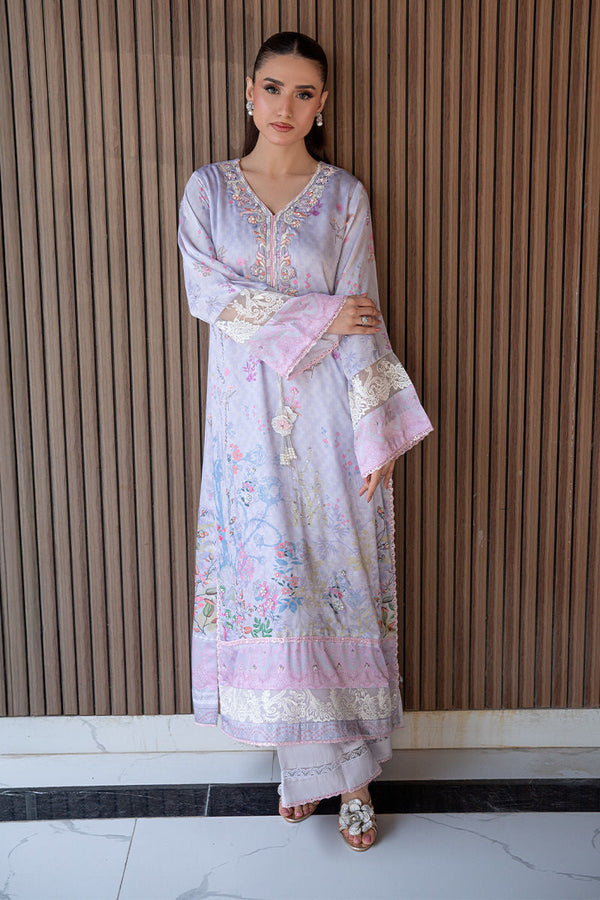 Fatima Khan | Layan Printed Eid Edit | Lily Meadow - by Libasekhas UK - Registered Vendor of : Fatima Khan - 100% Original Designer Dress