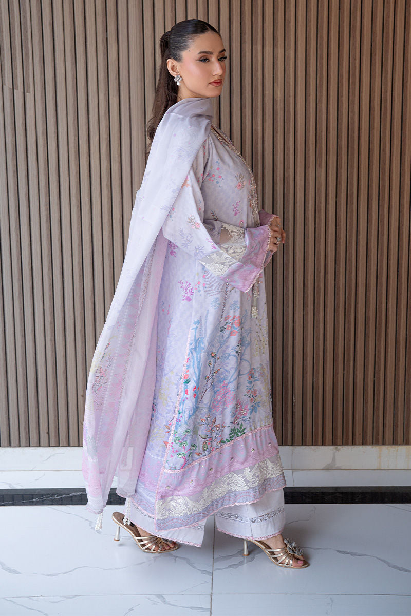 Fatima Khan | Layan Printed Eid Edit | Lily Meadow - by Libasekhas UK - Registered Vendor of : Fatima Khan - 100% Original Designer Dress
