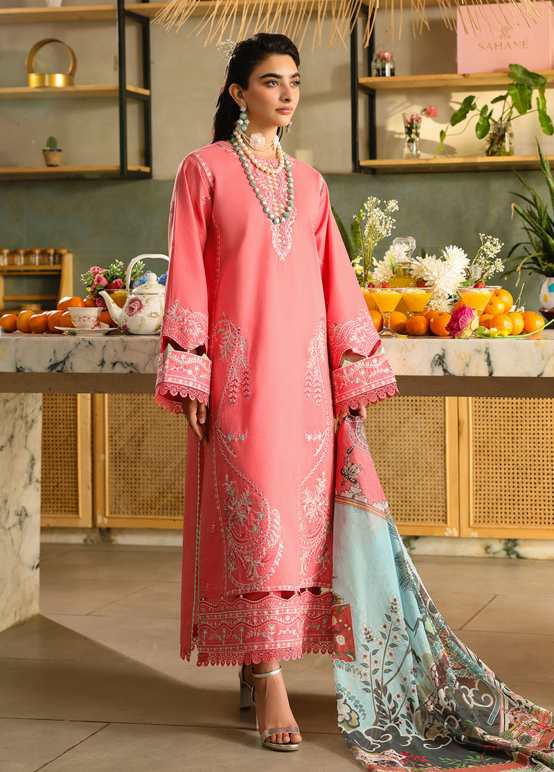 Sahane | In Laws in Lawn Eid Edit | CT-21006 Rosetta - by - Libasekhas UK - Registered Vendor of : Sahane - 100% Original Designer Dresss