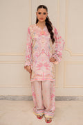 Fatima Khan | Layan Printed Eid Edit | Daisy Blush - by Libasekhas UK - Registered Vendor of : Fatima Khan - 100% Original Designer Dress