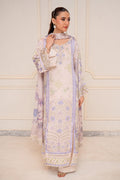 Fatima Khan | Layan Printed Eid Edit | Ivory Meadow - by Libasekhas UK - Registered Vendor of : Fatima Khan - 100% Original Designer Dress