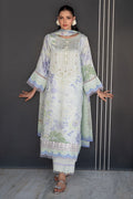 Fatima Khan | Layan Printed Eid Edit | Mint Riverie - by Libasekhas UK - Registered Vendor of : Fatima Khan - 100% Original Designer Dress