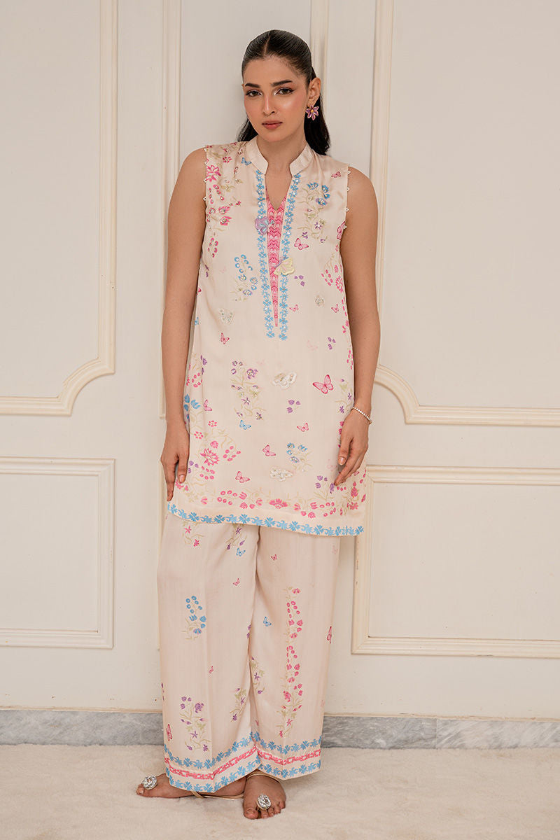Fatima Khan | Layan Printed Eid Edit | Aveline - Coord Set - by Libasekhas UK - Registered Vendor of : Fatima Khan - 100% Original Designer Dress