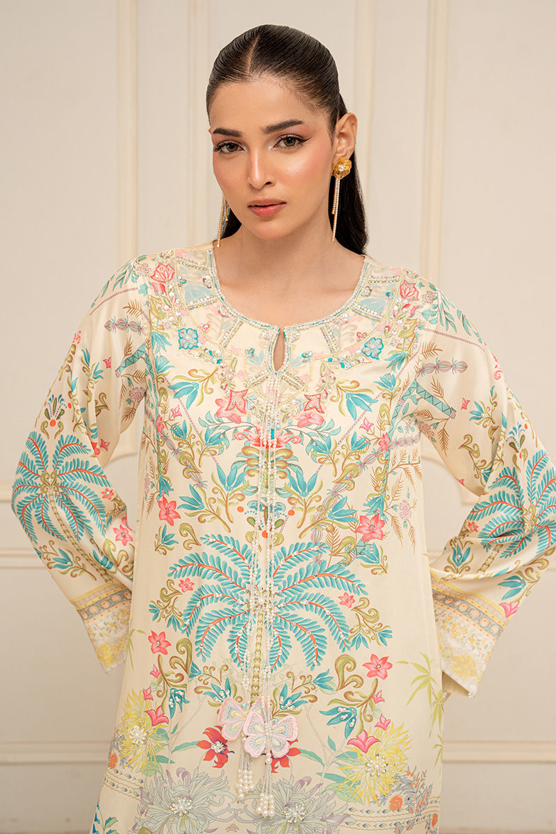 Fatima Khan | Layan Printed Eid Edit | Fiora - by Libasekhas UK - Registered Vendor of : Fatima Khan - 100% Original Designer Dress