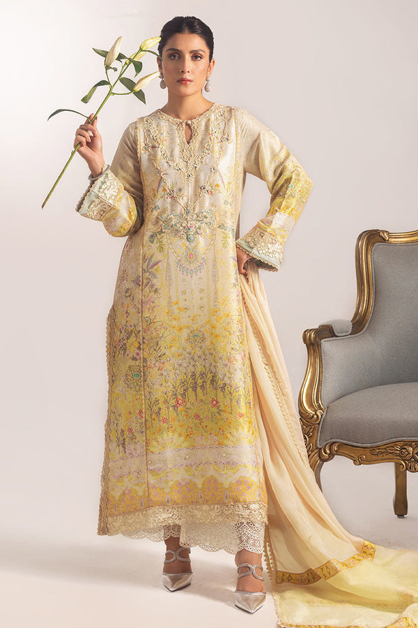Ansab Jahangir | Digital Silk | Alyssa Shirt and Dupatta - by Libasekhas UK - Registered Vendor of : Ansab Jahangir - 100% Original Designer Dress