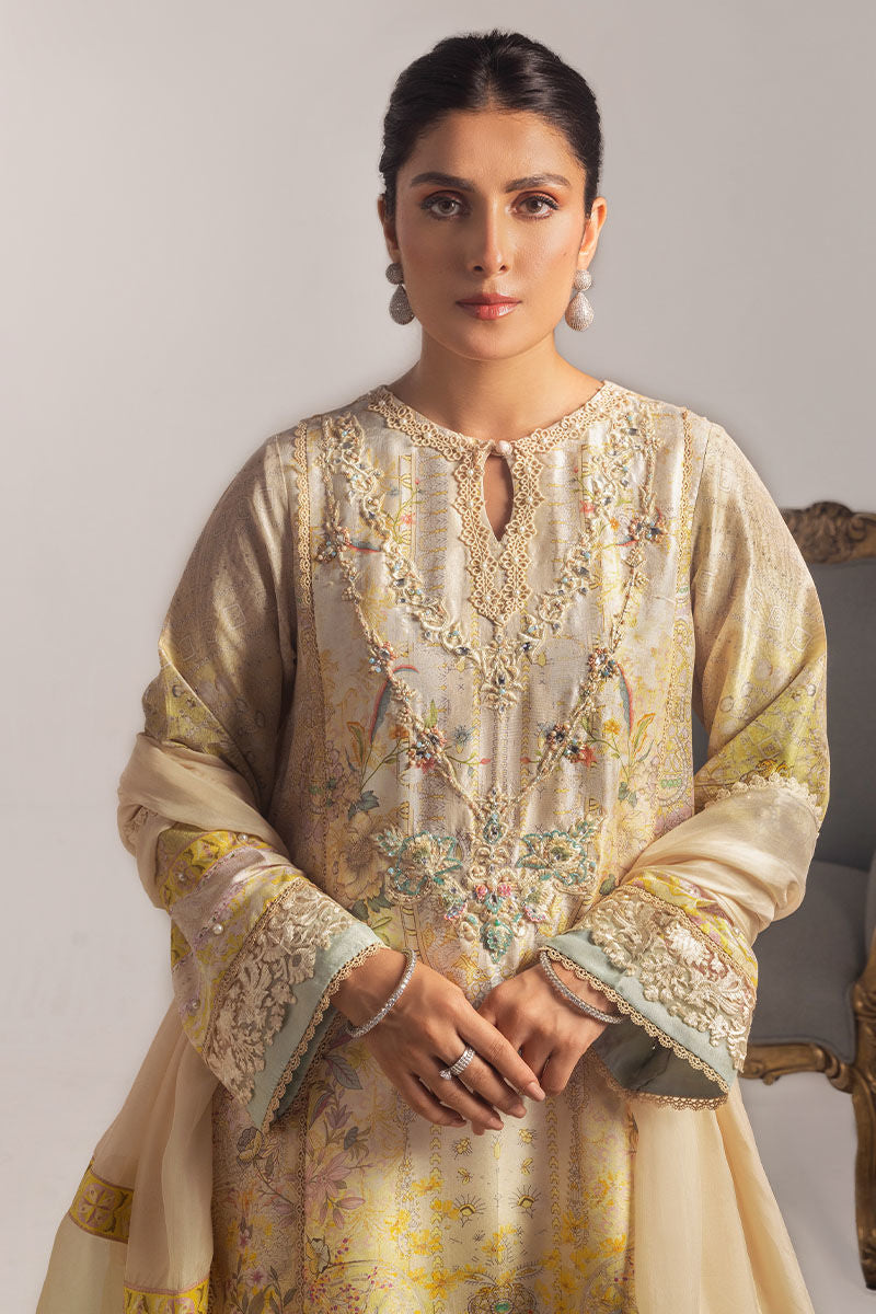 Ansab Jahangir | Digital Silk | Alyssa Shirt and Dupatta - by Libasekhas UK - Registered Vendor of : Ansab Jahangir - 100% Original Designer Dress
