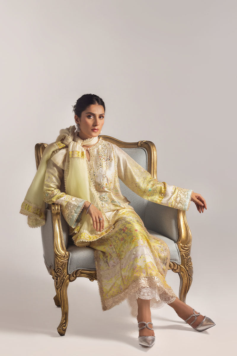 Ansab Jahangir | Digital Silk | Alyssa Shirt and Dupatta - by Libasekhas UK - Registered Vendor of : Ansab Jahangir - 100% Original Designer Dress