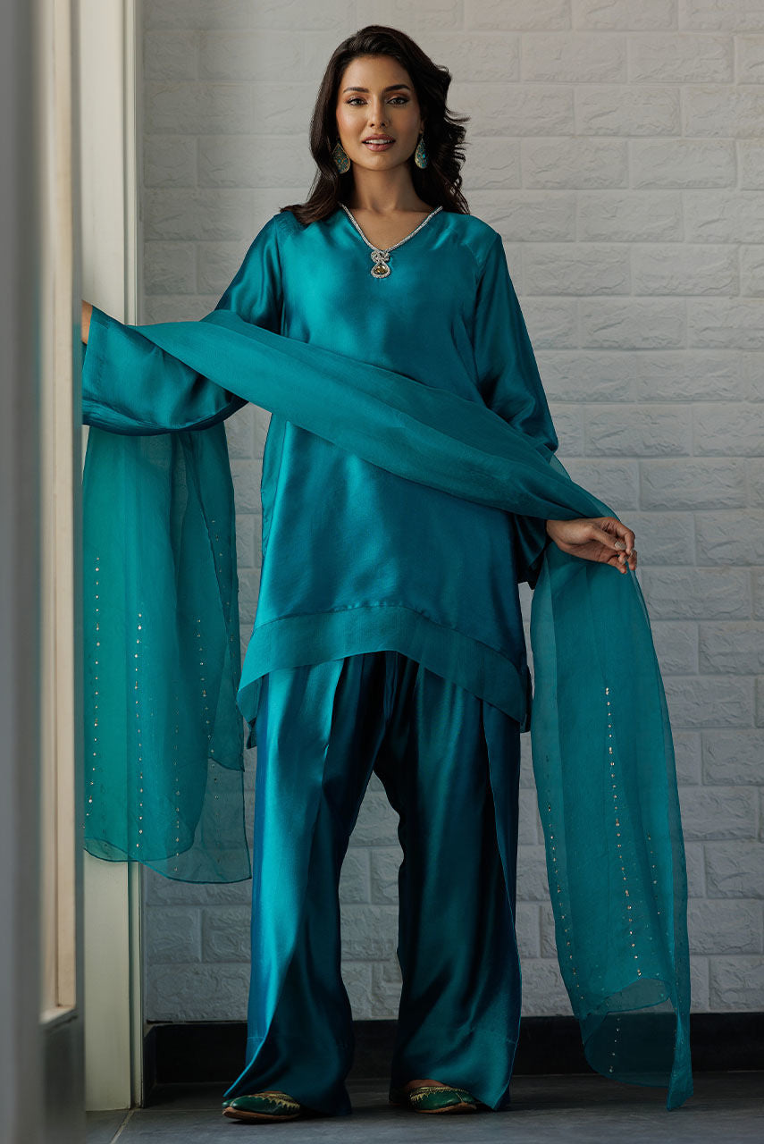 Deepak Perwani | Summer Festive 25 | Kut354 - by - Libasekhas UK - Registered Vendor of : Deepak Perwani - 100% Original Designer Dresss