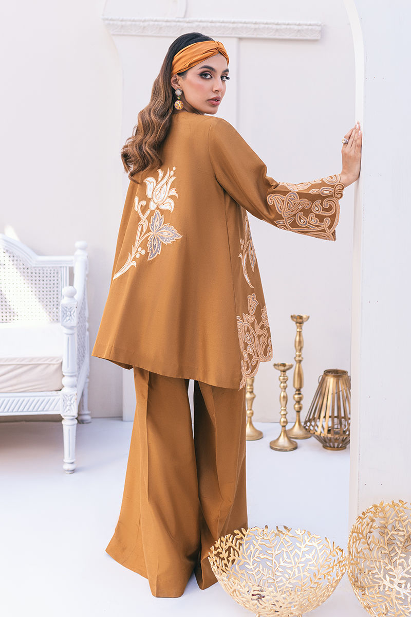 Ansab Jahangir | Luxe Pret Signature | MOCHA - by - Libasekhas UK - Registered Vendor of : Ansab Jahangir - 100% Original Designer Dresss