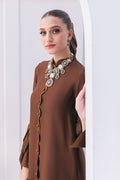 Ansab Jahangir | Luxe Pret Signature | SEPIA - by - Libasekhas UK - Registered Vendor of : Ansab Jahangir - 100% Original Designer Dresss