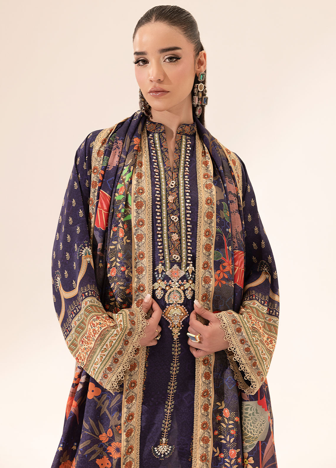Sahane | Suay Silk Handwork Edit | CT-15006 ETHER - SUAY - by - Libasekhas UK - Registered Vendor of : Sahane - 100% Original Designer Dresss