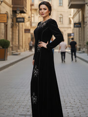 Ain | Winter Collection | AN-96 Black - by Libasekhas UK - Registered Vendor of : Ain - 100% Original Designer Dress