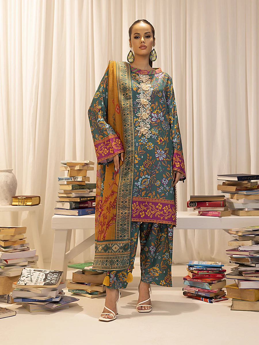 Salitex | Sibel Printed Lawn Silk | ST-03 - by - Libasekhas UK - Registered Vendor of : Salitex - 100% Original Designer Dresss