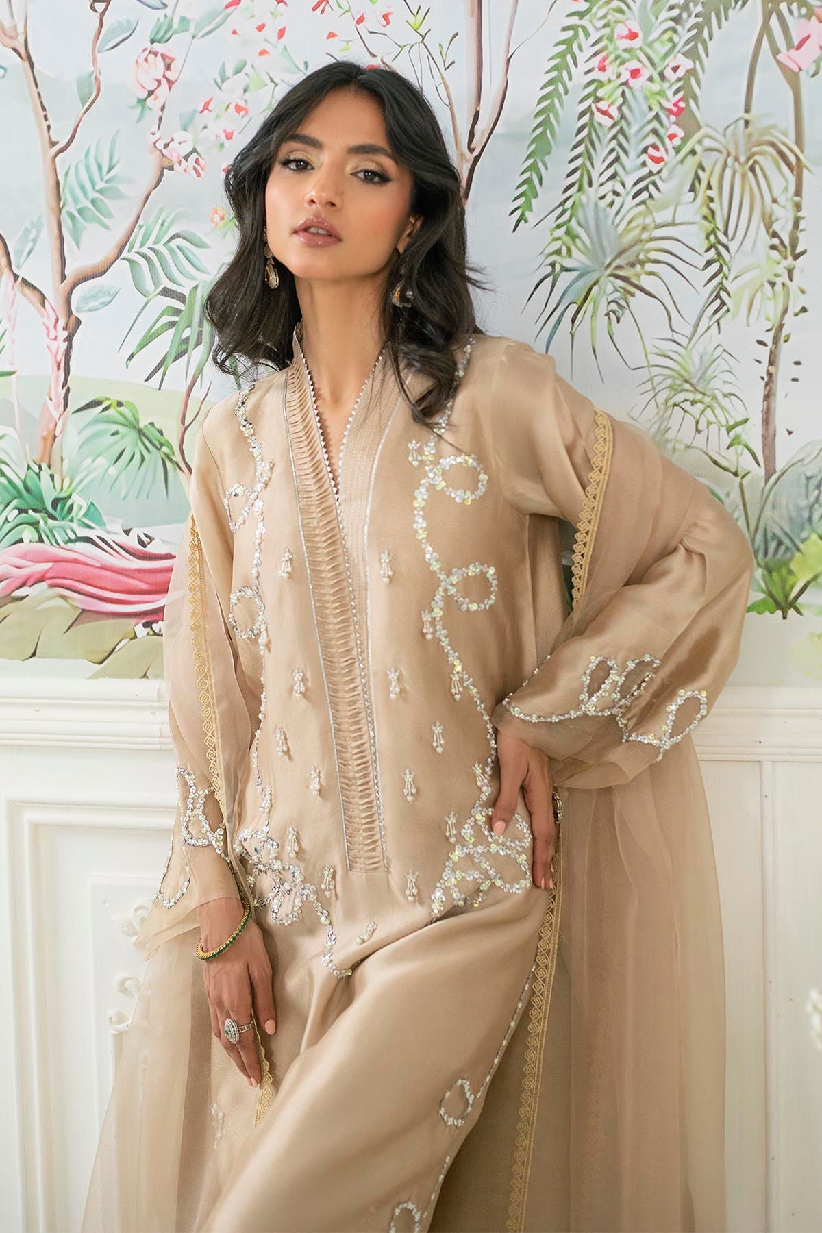 Annus Abrar | Sehr Eid Luxe | Alyra Sand - by - Libasekhas UK - Registered Vendor of : Annus Abrar - 100% Original Designer Dresss
