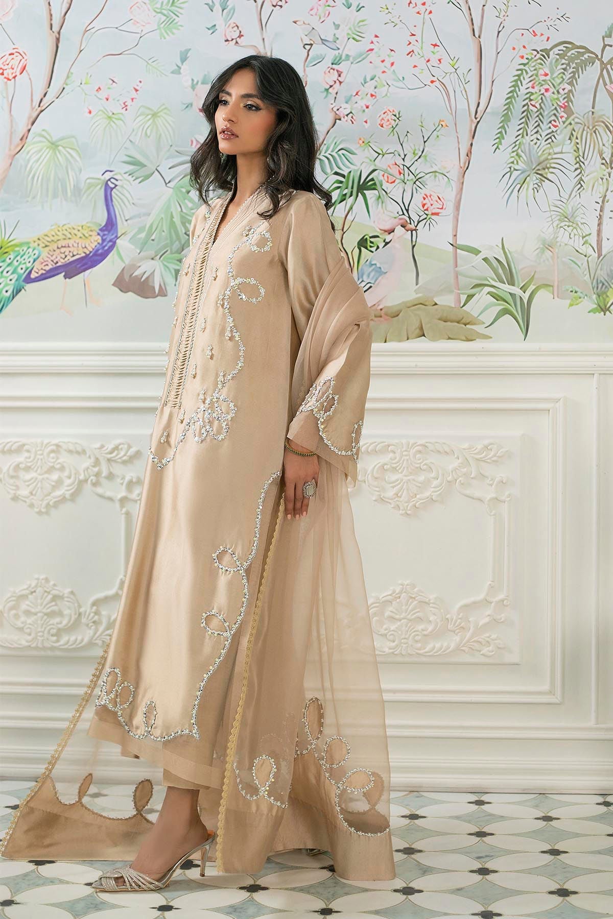 Annus Abrar | Sehr Eid Luxe | Alyra Sand - by - Libasekhas UK - Registered Vendor of : Annus Abrar - 100% Original Designer Dresss