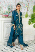 Annus Abrar | Sehr Eid Luxe | Izali Deep Teal - by - Libasekhas UK - Registered Vendor of : Annus Abrar - 100% Original Designer Dresss