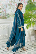 Annus Abrar | Sehr Eid Luxe | Izali Deep Teal - by - Libasekhas UK - Registered Vendor of : Annus Abrar - 100% Original Designer Dresss