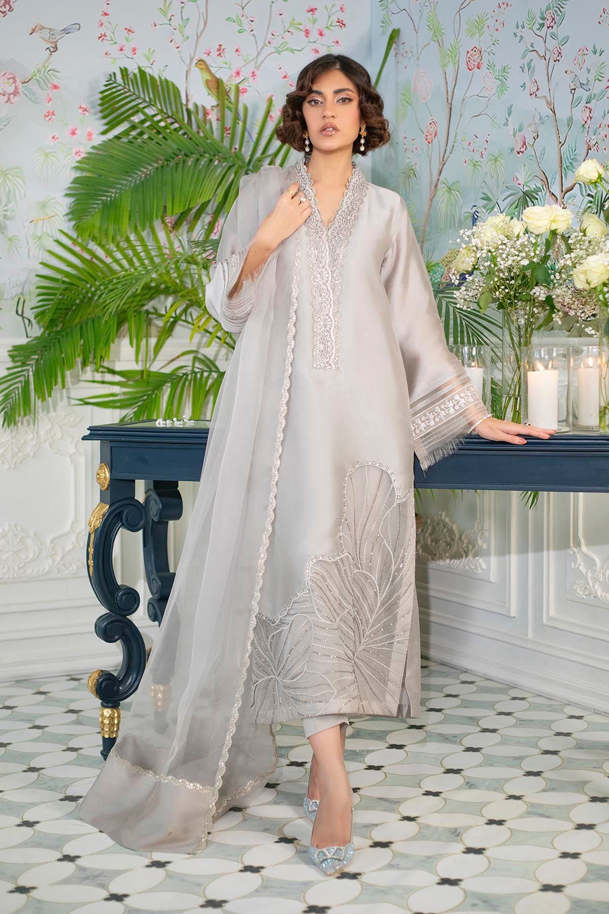 Annus Abrar | Sehr Eid Luxe | Lainey Grey - by - Libasekhas UK - Registered Vendor of : Annus Abrar - 100% Original Designer Dresss