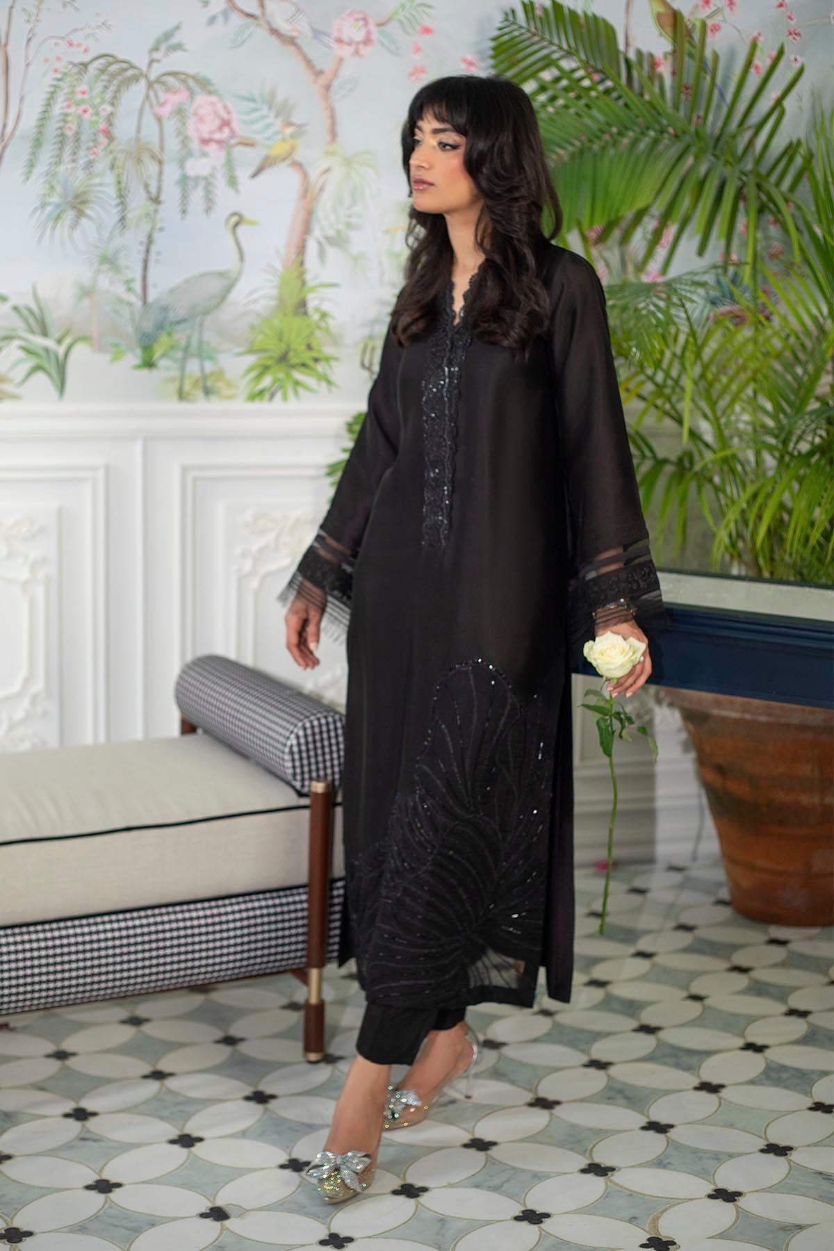 Annus Abrar | Sehr Eid Luxe | Lainey Black - by - Libasekhas UK - Registered Vendor of : Annus Abrar - 100% Original Designer Dresss