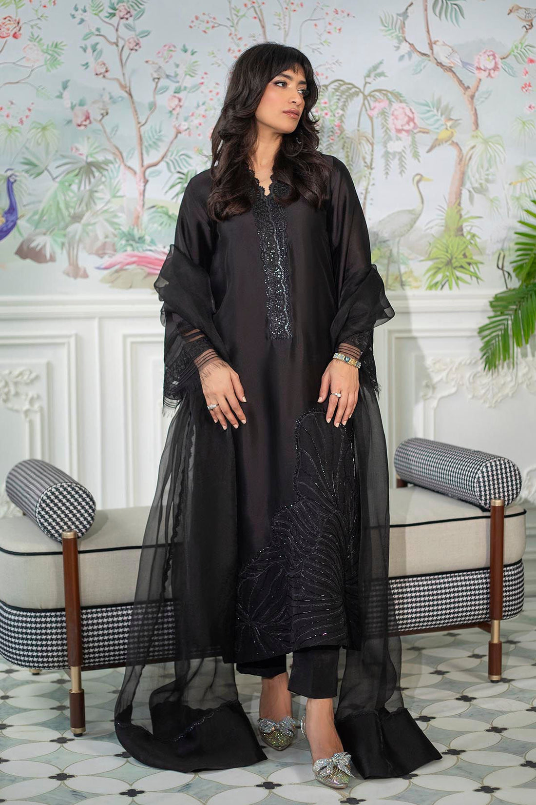 Annus Abrar | Sehr Eid Luxe | Lainey Black - by - Libasekhas UK - Registered Vendor of : Annus Abrar - 100% Original Designer Dresss