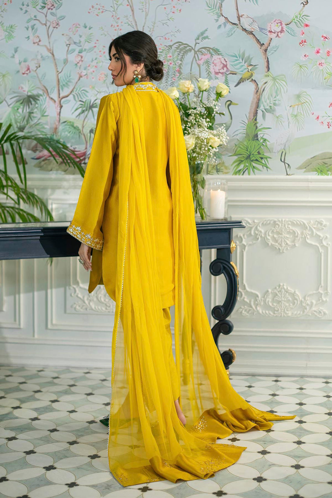 Annus Abrar | Sehr Eid Luxe | Melanie Daffodil - by - Libasekhas UK - Registered Vendor of : Annus Abrar - 100% Original Designer Dresss