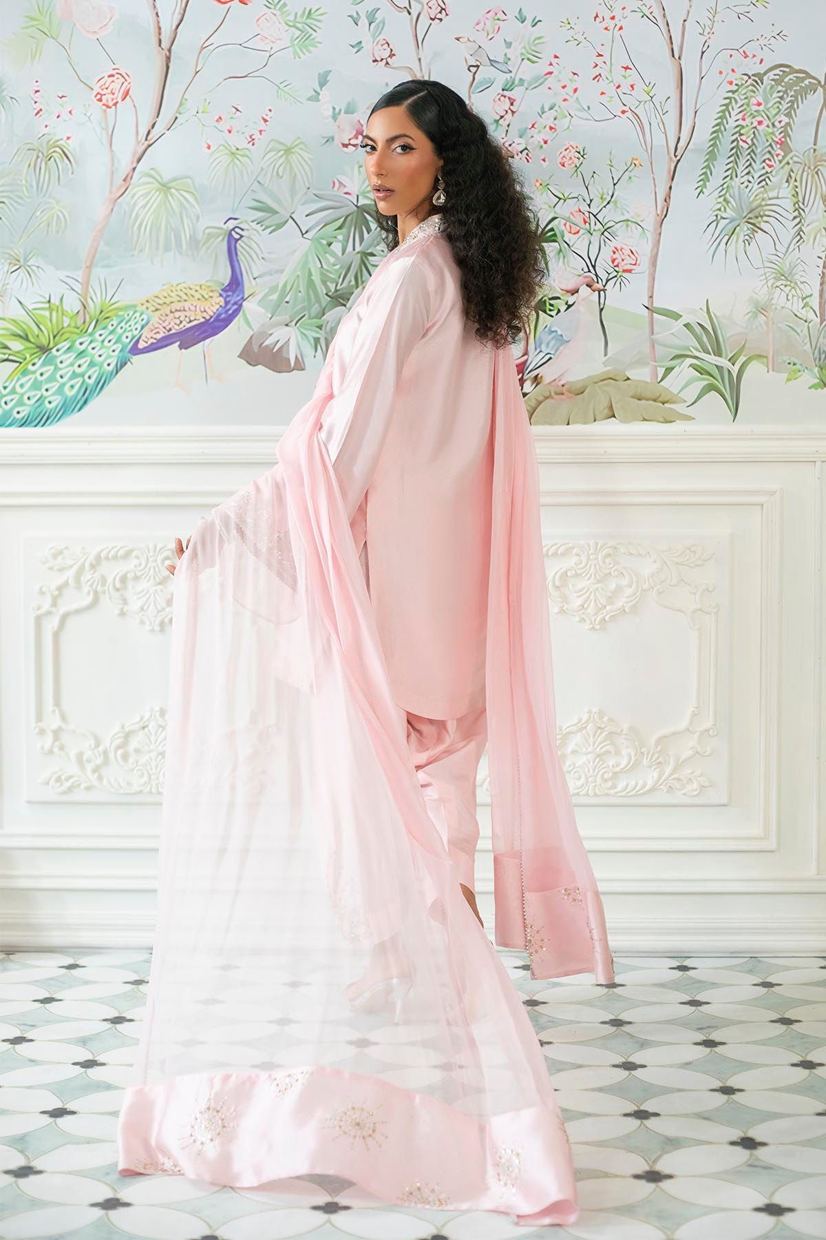 Annus Abrar | Sehr Eid Luxe | Melanie Rose Pink - by - Libasekhas UK - Registered Vendor of : Annus Abrar - 100% Original Designer Dresss