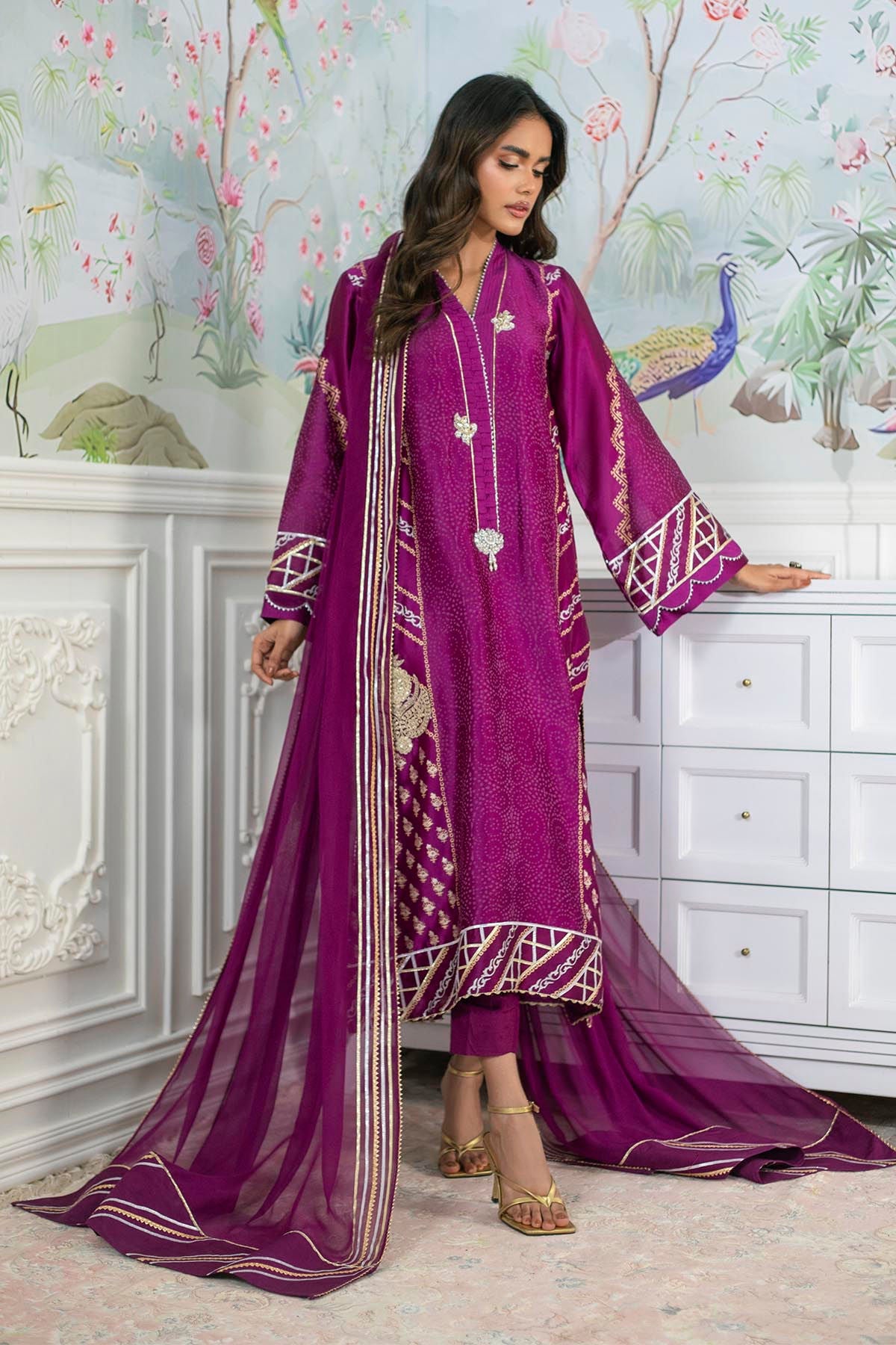 Annus Abrar | Sehr Eid Luxe | Emery - Violet - by - Libasekhas UK - Registered Vendor of : Annus Abrar - 100% Original Designer Dresss