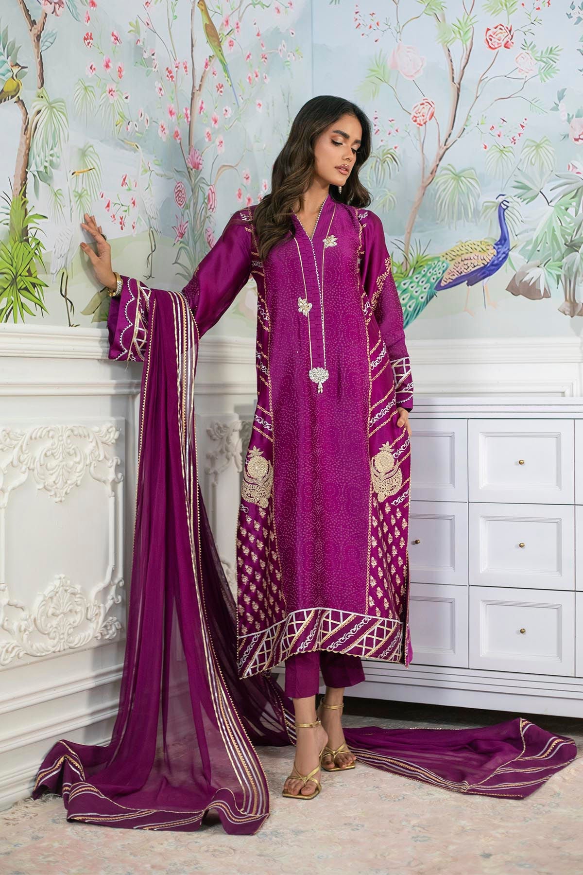 Annus Abrar | Sehr Eid Luxe | Emery - Violet - by - Libasekhas UK - Registered Vendor of : Annus Abrar - 100% Original Designer Dresss