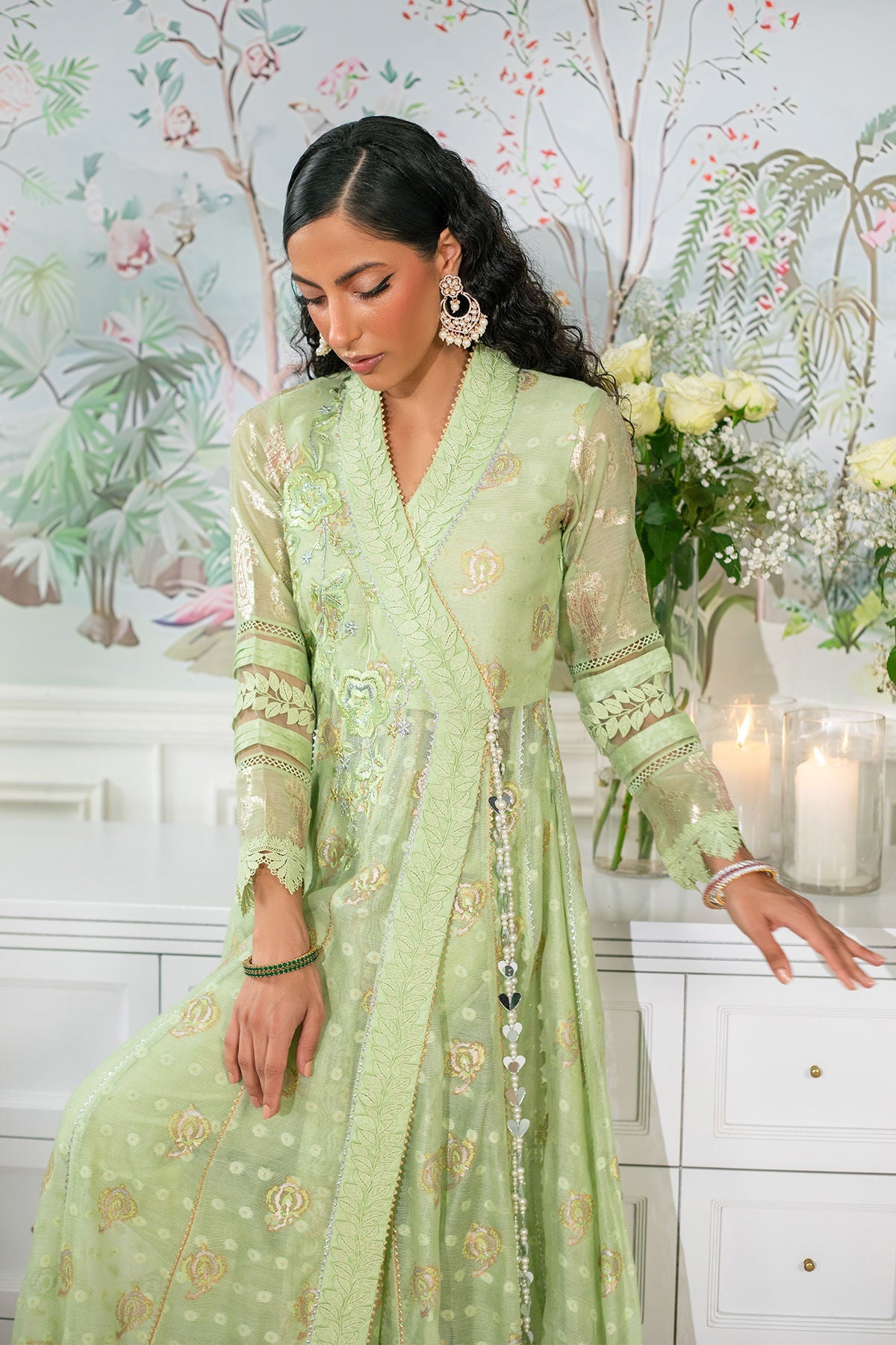 Annus Abrar | Sehr Eid Luxe | Nadi Mint - by - Libasekhas UK - Registered Vendor of : Annus Abrar - 100% Original Designer Dresss