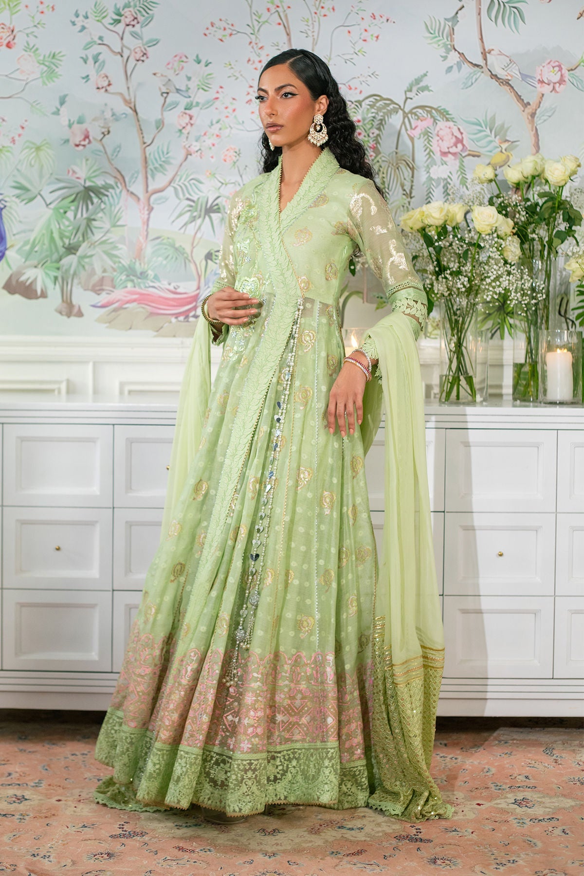 Annus Abrar | Sehr Eid Luxe | Nadi Mint - by - Libasekhas UK - Registered Vendor of : Annus Abrar - 100% Original Designer Dresss