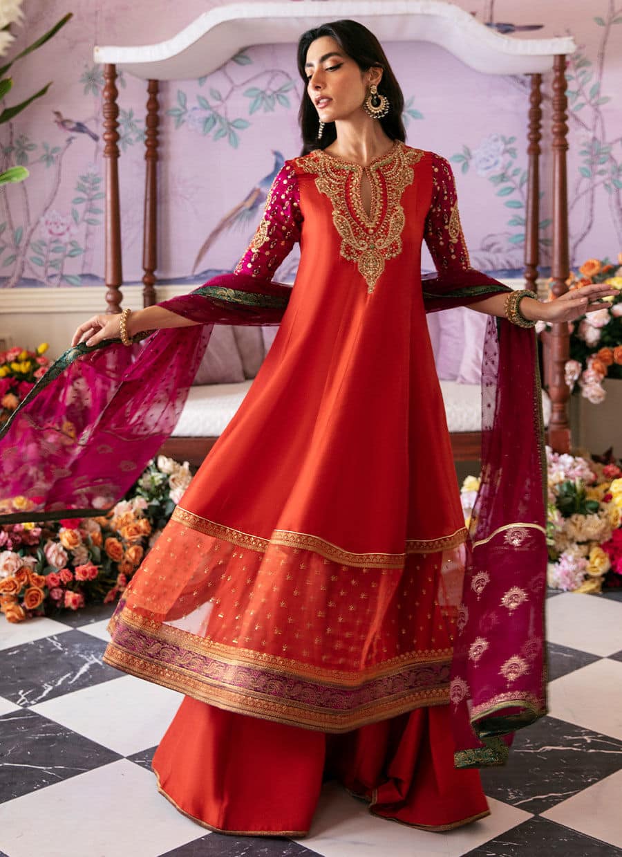 Farah Talib Aziz | Mayna Festive Luxe | SHERINA - by - Libasekhas UK - Registered Vendor of : Farah Talib Aziz - 100% Original Designer Dresss