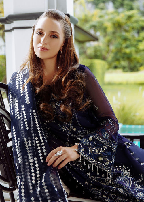 Meeral | Wedding Formals | ML-04_Blue - by - Libasekhas UK - Registered Vendor of : Meeral - 100% Original Designer Dresss