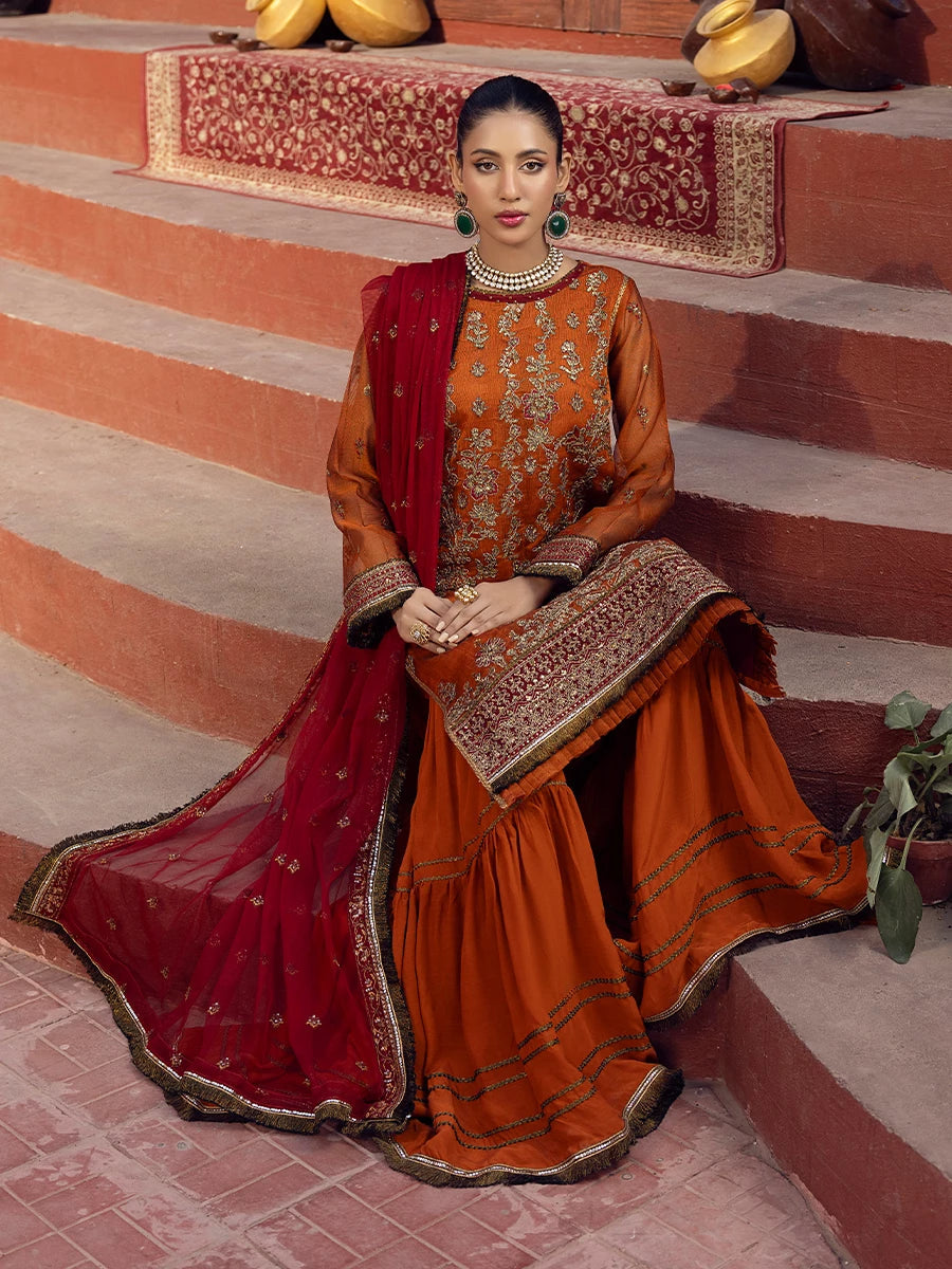 Salitex | Signature Festive Chiffon | SUNW6JI019UT - by - Libasekhas UK - Registered Vendor of : Salitex - 100% Original Designer Dresss