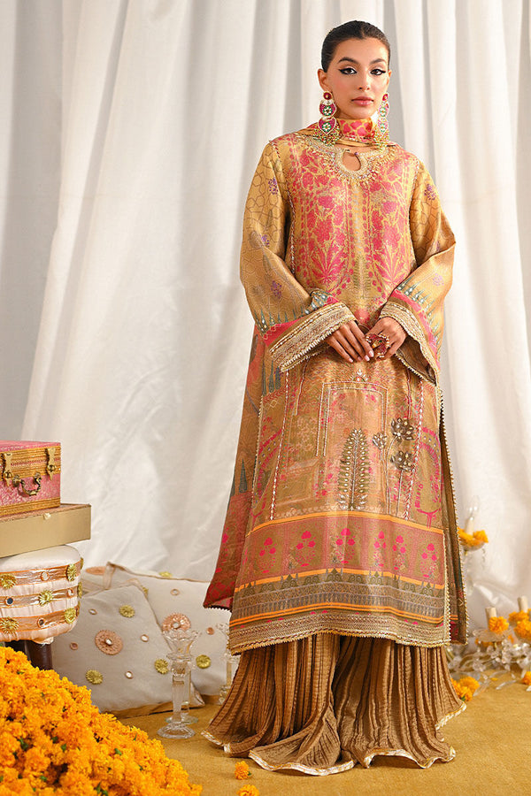 Ansab Jahangir | Digital Silk | Asmara Shirt and Dupatta - by Libasekhas UK - Registered Vendor of : Ansab Jahangir - 100% Original Designer Dress