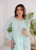Farah Talib Aziz | Luna Eid Collection 24 | ELYSSIA MINT - by - Libasekhas UK - Registered Vendor of : Farah Talib Aziz - 100% Original Designer Dresss