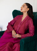 Farah Talib Aziz | Luna Eid Collection 24 | HONORINE MAGENTA - by - Libasekhas UK - Registered Vendor of : Farah Talib Aziz - 100% Original Designer Dresss