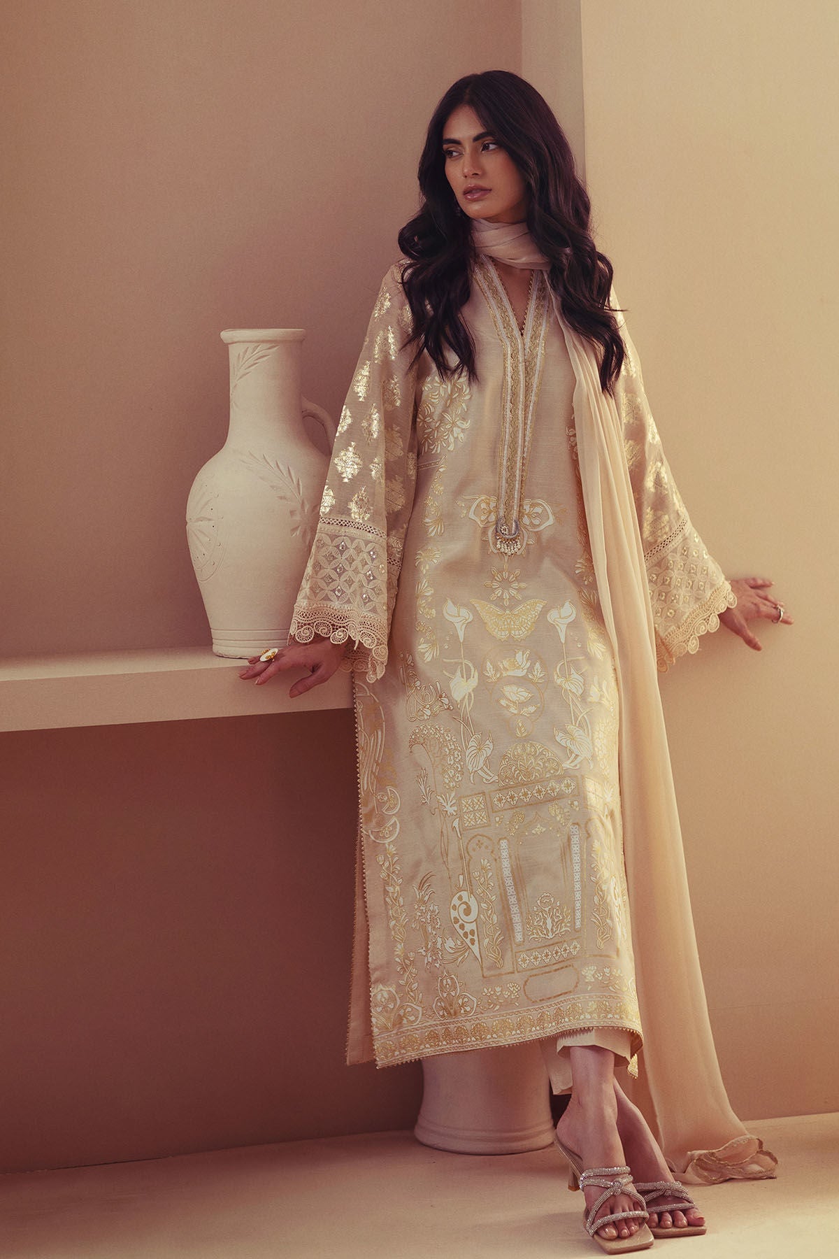 Annus Abrar | Eid Elemental Festive | Negar - by - Libasekhas UK - Registered Vendor of : Annus Abrar - 100% Original Designer Dresss